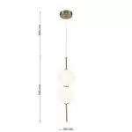 LP5203-1P Lustra PALM Lampardi 3colors 4000k - img 3