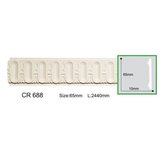 CR688-8 Molding ornament Gaudi Decor 65x10x2440 - img 1