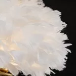 FL964-1T Veioza Pluma Flitz bronze metal+white shade - img 11