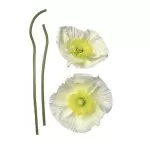 17022 Stiker Pavot Blanc 83*30cm - img 1
