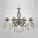 LP289-8 Lustra Grazia Antic Lampardi 8x40w E14/ H56-115cm D70cm - img 5