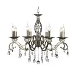LP289-8 Lustra Grazia Antic Lampardi 8x40w E14/ H56-115cm D70cm - img 3