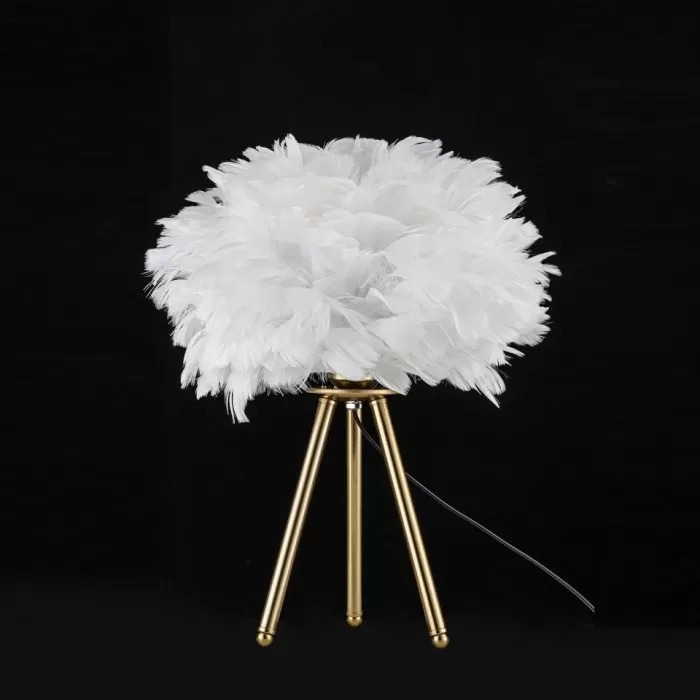 FL964-1T Veioza Pluma Flitz bronze metal+white shade - img 9