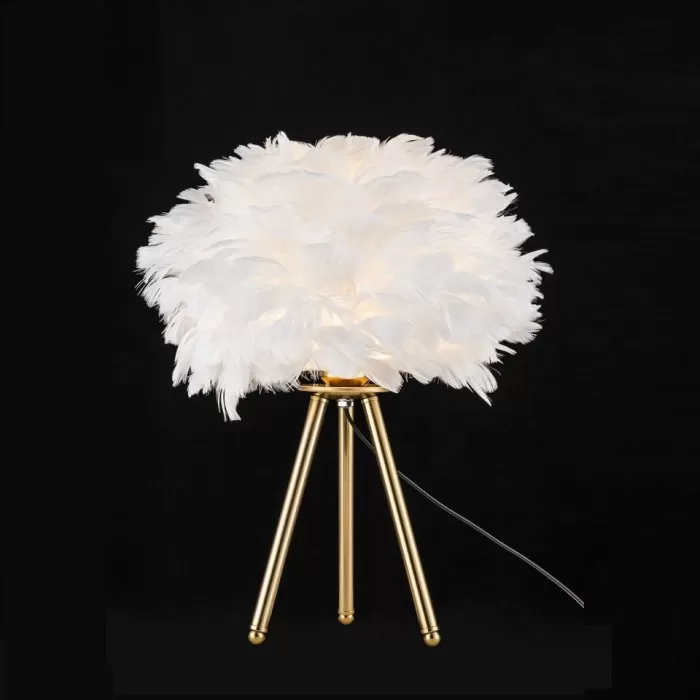 FL964-1T Veioza Pluma Flitz bronze metal+white shade - img 8