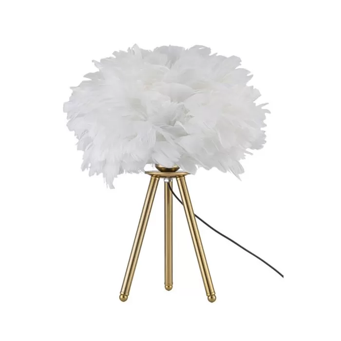 FL964-1T Veioza Pluma Flitz bronze metal+white shade - img 4