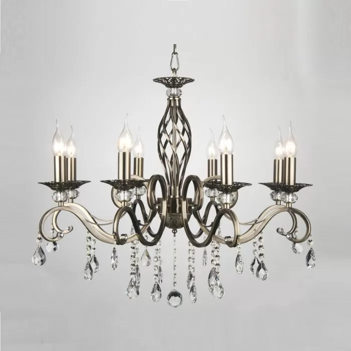 LP289-8 Lustra Grazia Antic Lampardi 8x40w E14/ H56-115cm D70cm - img 5