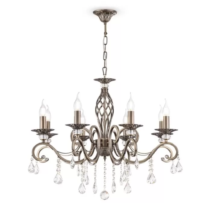 LP289-8 Lustra Grazia Antic Lampardi 8x40w E14/ H56-115cm D70cm - img 2