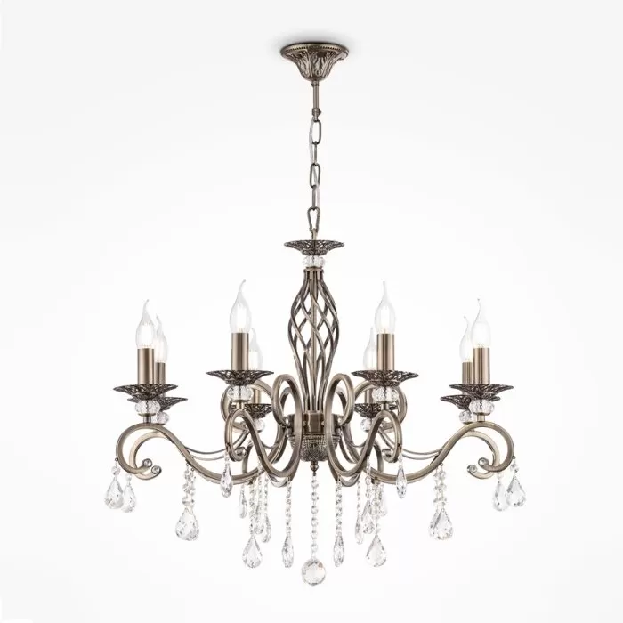 LP289-8 Lustra Grazia Antic Lampardi 8x40w E14/ H56-115cm D70cm - img 1