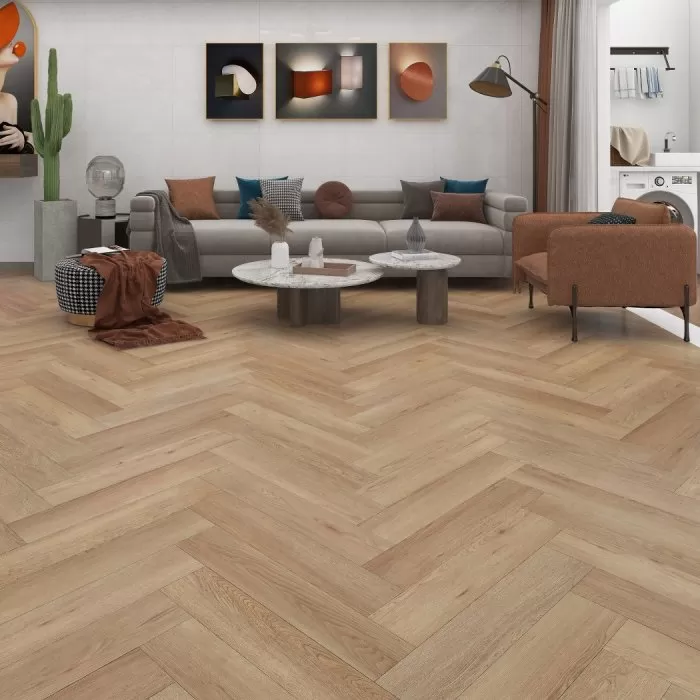 RF601-HB Laminat SPC HERRINGBONE 150x750x5+1, 1 cut=1,575 m2/ 2 buc = 0,225m2 - img 1