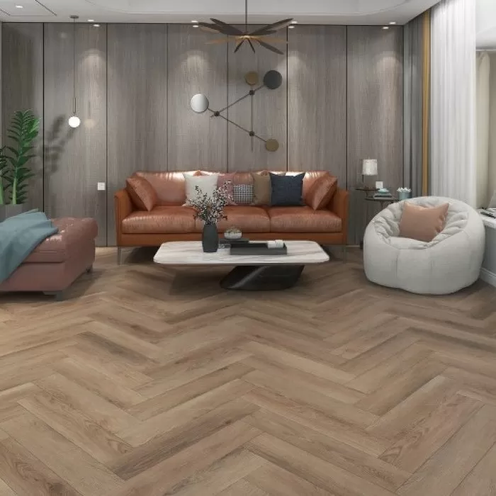 RF608-HB Laminat SPC HERRINGBONE 150x750x5+1, 1 cut=1,575 m2/ 2 buc = 0,225m2 - img 1
