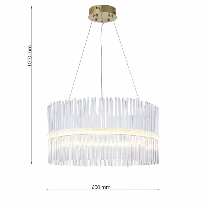 LP140-D60 Lustra Prisma Lampardi D600*1000MM/LED 60W 3000~6000K - img 3