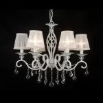 LP290-6 Lustra Grazia White Lampardi 6x40w E14/ H55-105cm D63cm - img 4