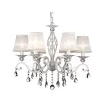 LP290-6 Lustra Grazia White Lampardi 6x40w E14/ H55-105cm D63cm - img 3