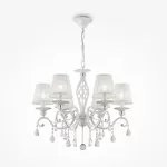 LP290-6 Lustra Grazia White Lampardi 6x40w E14/ H55-105cm D63cm - img 1