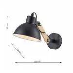 FL707-1W Aplica Arbor Flitz BK E27 - img 3