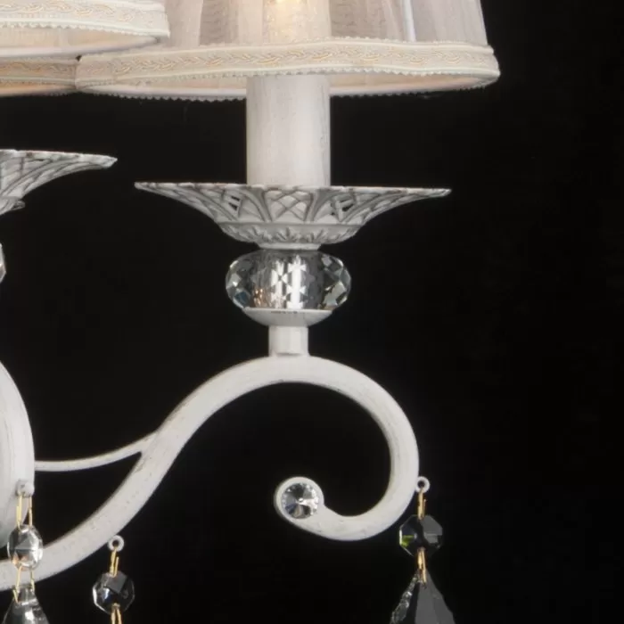 LP290-6 Lustra Grazia White Lampardi 6x40w E14/ H55-105cm D63cm - img 7