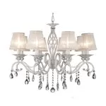 LP290-8 Lustra Grazia White Lampardi 8x40w E14/ H58-110cm D73cm - img 3