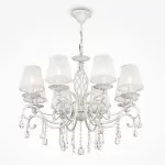 LP290-8 Lustra Grazia White Lampardi 8x40w E14/ H58-110cm D73cm - img 1