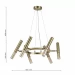 LP5110-P48 Lustra Minko Lampardi D480/G9*6 gold - img 3