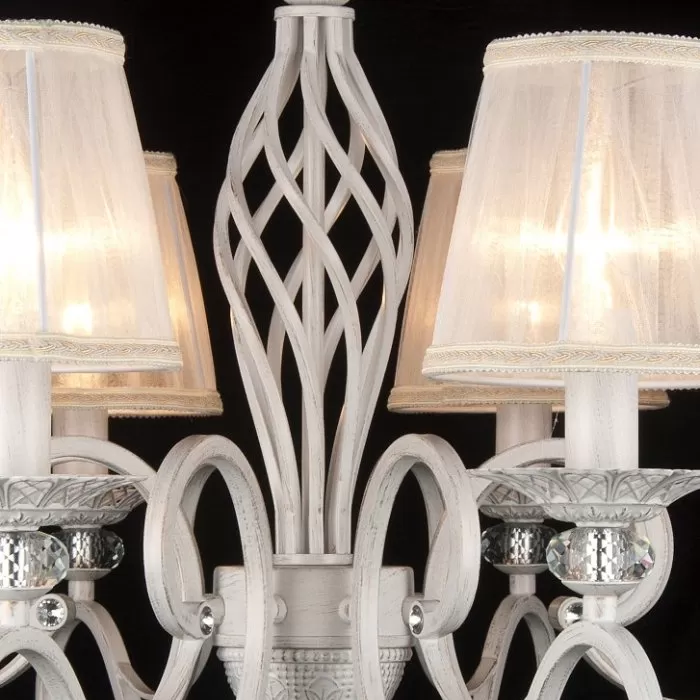 LP290-8 Lustra Grazia White Lampardi 8x40w E14/ H58-110cm D73cm - img 9