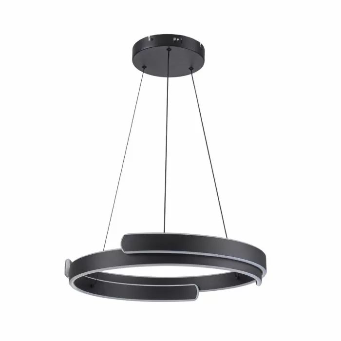 LP5205-D50 Lustra Saturn Lampardi blackD500mm, sand black 3colors/2.4G - img 4