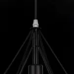 LP530-D25 Suspensie Rette Black Lampardi 1x60w E27/ H300-1100mm D250mm - img 4
