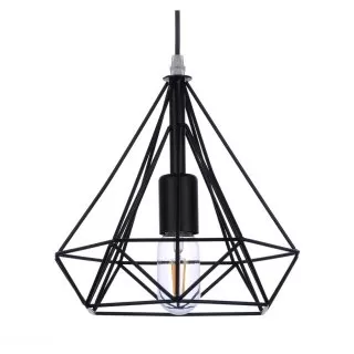 LP530-D25 Suspensie Rette Black Lampardi 1x60w E27/ H300-1100mm D250mm