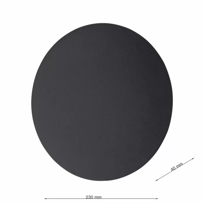 LP5215-D23W Aplica Wallcircle black Lampardi D230 - img 3