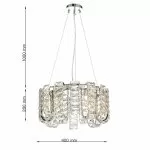 CLN128-D40 Lustra MONARCA Cellini chrome - img 3