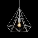 LP531-D40 Suspensie Rette White Lampardi 1x60w E27/ H43-110cm D40cm - img 1
