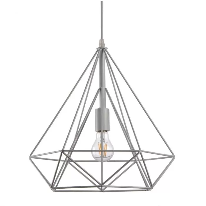 LP531-D40 Suspensie Rette White Lampardi 1x60w E27/ H43-110cm D40cm - img 3