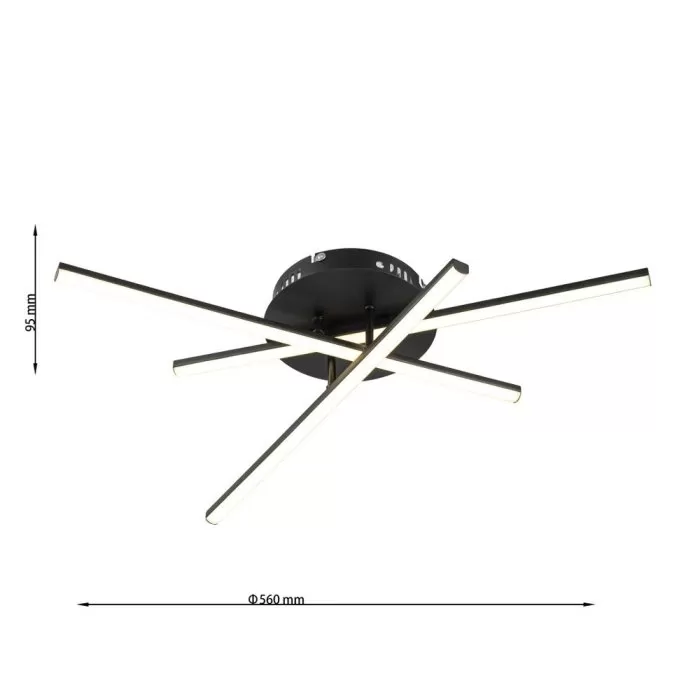 FL649-3 Lustra Xas BK Flitz  - img 3