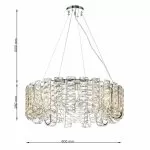 CLN128-D60 Lustra MONARCA Cellini chrome - img 3