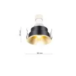 LP9122 Spot Downlight Lampardi D80*40mm/IP20 GU10 ch - img 3