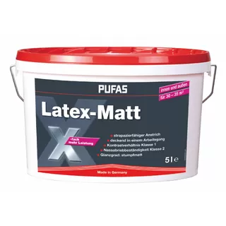 Vopsea Art.12002 Latex Matt 5L, alba-extramat