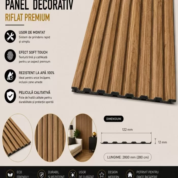 IDW971-1287QT-H280 Panou duropolimer 122*12*2800mm (19 buc-1 cutie) - img 3
