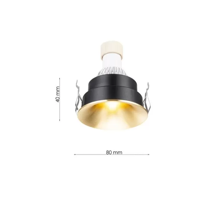 LP9122 Spot Downlight Lampardi D80*40mm/IP20 GU10 ch - img 3