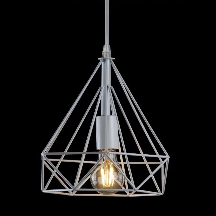 LP531-D25 Suspensie Rette White Lampardi 1x60w E27/ H30-110cm D25cm - img 1