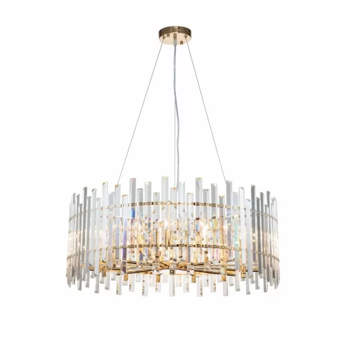 CLN169-D72 Lustra Deluxe Cellini 12x40w E14/H50-120cm D72cm - img 1