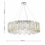 CLN128-D70 Lustra MONARCA Cellini chrome - img 3