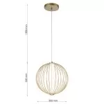LP5260-1P Lustra Orbix Lampardi 318W/D300*320MM - img 3