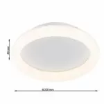 FL651-C33 Plafoniera Nuble Flitz 1x37W LED/H80cm D33cm - img 3