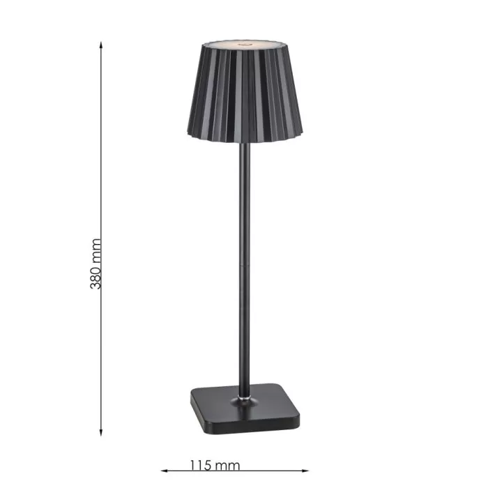 FL958-1T Veioza Tovo Flitz BK LED1.2-1.7W - img 3