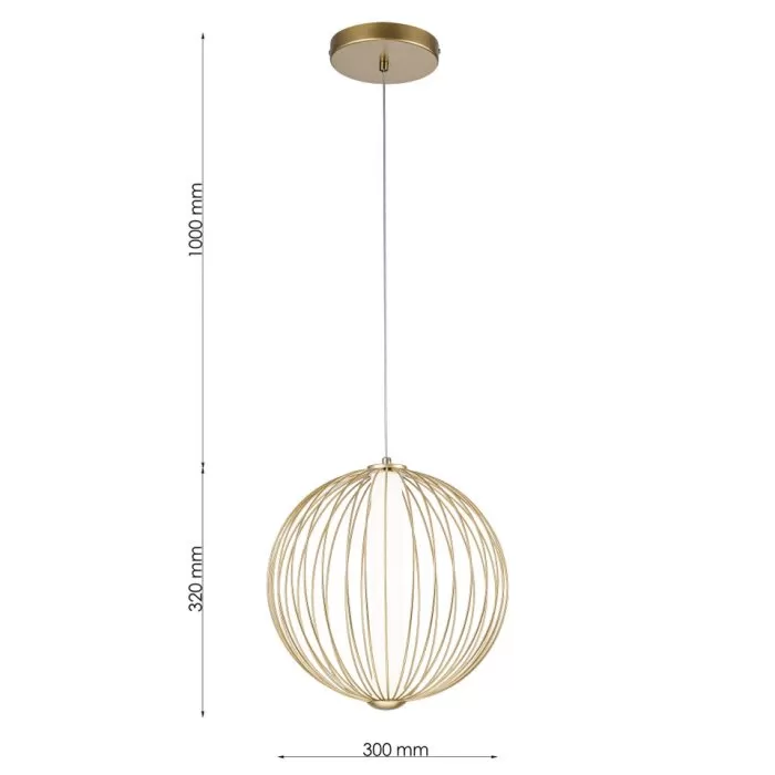 LP5260-1P Lustra Orbix Lampardi 318W/D300*320MM - img 3