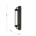 LP5210-L38W Aplica Wallglow Lampardi black  W50*105*H380 - img 3