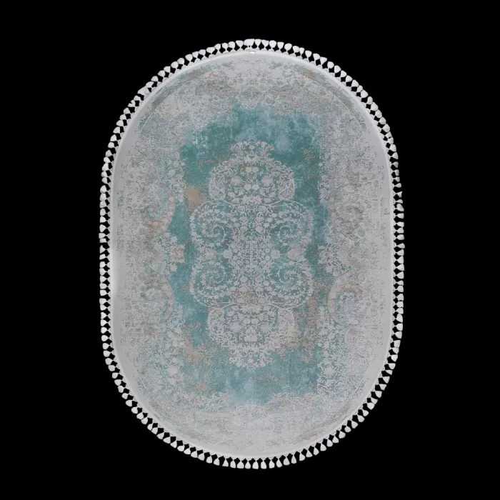 E010C Blue Covor Otantik 200 x 290_Oval Royal - img 1