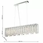 CLN128-L80 Lustra MONARCA Cellini chrome - img 3