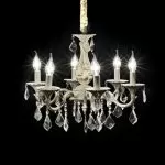 LP242-6 Lustra Athena Lampardi 6x40w E14/ H45-95cm D54cm - img 1