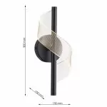 FL6045-1W Aplica Enzo BK Flitz 2.54W 300x130x100mm - img 3