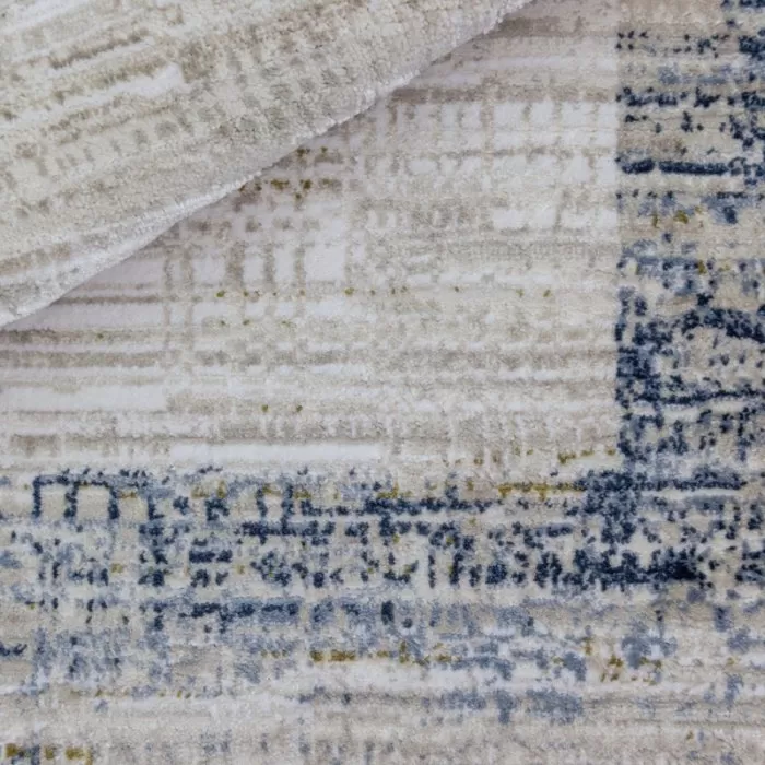 B754B Cream/ Blue Covor Kilim 160 x 230 Milat - img 3
